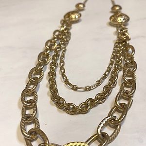 Layered Gold Chain Necklace